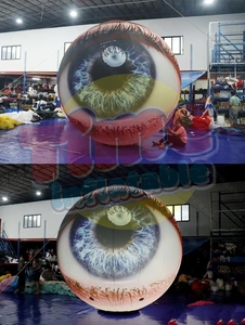 2m 3m bulbo oculare gonfiabile evento di Halloween Led RGB illuminazione paurosa PVC palla gonfiabile occhio - Product Image 2