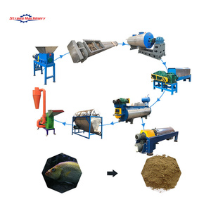 300 kg/h Máquina de producción de harina de pescado Residuos de pescado Planta de fabricación de harina de pescado - Product Image 1