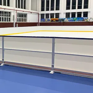 Set completo pista di tiro hockey su ghiaccio pattinaggio tavola di plastica pista di ghiaccio sintetica
