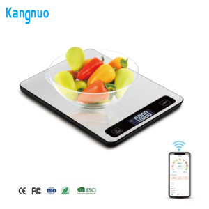 최고의 품질 가정용 스테인레스 스틸 영양 식품 무게 블루 치아 LCD 디스플레이와 전자 디지털 주방 저울 - Product Image 2