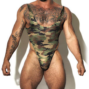 Canotte Sportive da Uomo XL, Abbigliamento Casual Modellante con Motivo Mimetico. Shapewear Casual in Cotone a Maglia Compressiva - Product Image 1