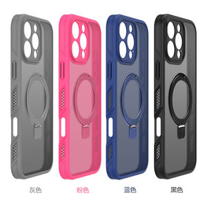 Venta al por mayor <span class=keywords><strong>nuevo</strong></span> diseño magnético PC TPU teléfono celular cubierta disipación de calor soporte teléfono caso para <span class=keywords><strong>iPhone</strong></span> 15 16 17 muestra gratis - Product Image 3