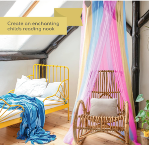 Auvent de lit princesse <span class=keywords><strong>arc</strong></span>-<span class=keywords><strong>en</strong></span>-<span class=keywords><strong>ciel</strong></span> avec étoiles brillent dans le noir auvent de lit pour chambre de filles fête à thème <span class=keywords><strong>licorne</strong></span> - Product Image 4