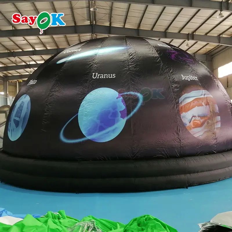 Portable planetarium 3d dome galaxy plant inflatable dome planetarium cinema tent indoor projector planetarium for teaching