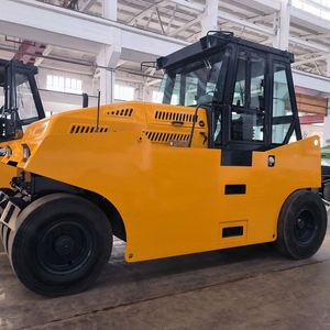 15 Ton 16 Ton Pneumatic Tire <b>Roller</b> Mini Tire Vibrating <b>Rubber</b> Road <b>Roller</b> for Sale - Product Image 1