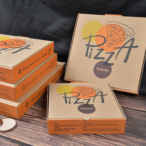 Hộp Bánh Pizza Bằng Giấy Theo Yêu Cầu Của Nhà Máy Hộp Bánh Pizza Lượn Sóng Tái Chế Dày Cầm Tay In Logo Bằng Bìa Cứng - Product Image 5