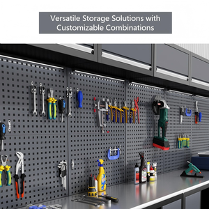 9 unités de rangement modulaire personnalisé pour garage, armoire de rangement robuste en métal, coffre à outils, poste de travail pour garage automobile, établi, <span class=keywords><strong>table</strong></span> de travail - Product Image 3