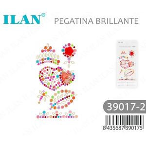 Set di adesivi con strass ILAN 39017-2 decorativi brillanti per lavori artigianali - Product Image 3