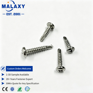 Viti autoforanti <span class=keywords><strong>Tek</strong></span> a testa cilindrica Phillips Malaxy Premium 304 SS, trapano e maschio in un unico passaggio, nessun pre-foratura necessaria - Product Image 2