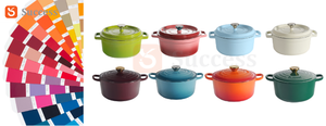 3 Pieces High Grade <strong>Kitchenware</strong> Enamel Cast Iron <strong>Cookware</strong> <strong>Set</strong> - Product Image 5