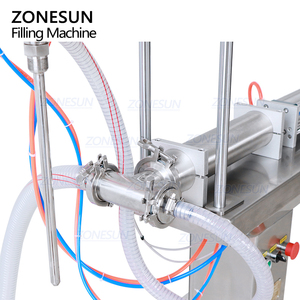 Machine de remplissage semi-automatique ZONESUN ZS-YTFS1D à pompe à piston pour liquides, boissons, détergents et lotions en bouteille - Product Image 6