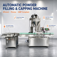 Machine automatique de dosage, de remplissage et de bouchage par vis pour bouteilles et canettes, équipement de remplissage et de bouchage de poudre avec alimentateur