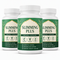 Capsules Minceur Plus pour la Gestion du Poids avec Extrait d'Herbes pour Adultes - Sans Gluten et Soutien Immunitaire