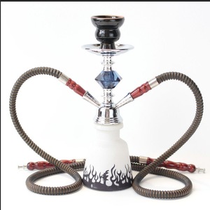 Cachimba árabe de doble manguera, juego completo de 29 cm, pipa de agua de vidrio, kit para fumar con cuenco y accesorios - Product Image 2