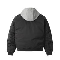 Veste bomber de baseball décontractée pour homme, style streetwear, épaisse, style américain, à capuche, en coton, motif cœur, hauts décontractés