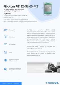 Fibocom FG132 5G RedCap <span class=keywords><strong>IoT</strong></span> modülü çift mod 5G4G küresel bantları 226Mbps Downlink LGA paketi endüstriyel çözüm - Product Image 5