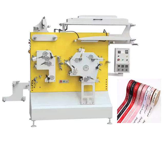 Automatic 60 M/min Speed Silk Ribbon Grosgrain Gift Ribbon High Speed Flexo Printing Machine
