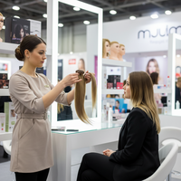 Extensions de cheveux Remy européens invisibles à double trame, mini-lisses, teints, cuticules alignées, nouées à la main, 100 % cheveux humains