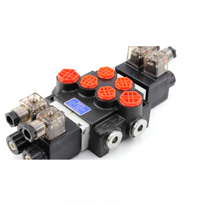 Van điều khiển cho máy cắt thủy lực thủy lực P40 solenoid 2 SPOOL monoblock van định hướng - Product Image 4
