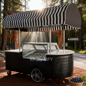 Nuevo Carro de Venta de Helados 2025 ORIGINAL con 2 Ruedas, Triciclo Congelador de Gelato Italiano, Bicicleta de Fibra de Vidrio para Alimentos - Product Image 2
