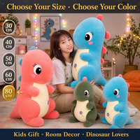 Peluche Dinosaure Assis Personnalisée en Gros, 3 Couleurs, Jouet Doux en Peluche, Coussin Anti-Stress, Cadeau d'Entreprise, Usine OEM/ODM