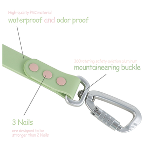 Dispensador de bolsas de excrementos de perro, correa de mosquetón de seguridad con cierre automático, impermeable, con logotipo personalizado de alta calidad, Color, para MANGO suave - Product Image 4