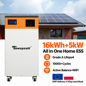 Sistema de Almacenamiento de Energía Doméstico Tewaycell de 16 kWh y 5 kW con Extintor Integrado, Balance Activo, WiFi, Inversor Fuera de Red con Fijación por Tornillos, DDP - Product Image 1