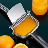 Leverancier Productie 304 Roestvrij Staal Handmatige Juicer Sinaasappel Citroen Juicer Huishoudelijke Draagbare Granaatappelpers