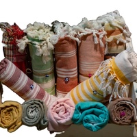 Serviette Fouta rayée pour hammam turc 100% coton écologique séchage rapide luxe moderne plage qualité export OEM accepté Sandex