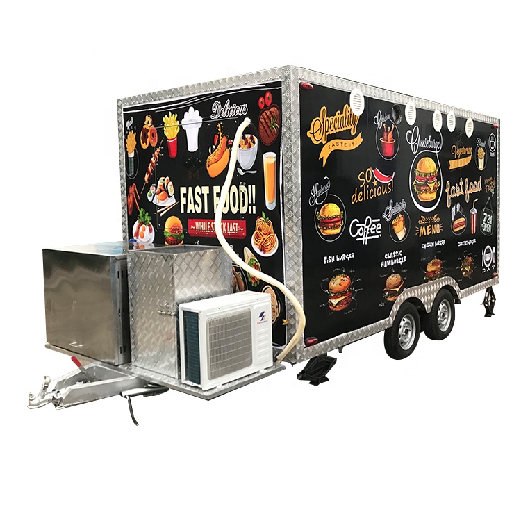 Тележка для гамбургеров TUNE Food Trike, фургон для продажи еды, трейлер для мобильной кухни