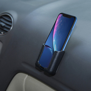 Soporte para Teléfono de Coche, Adhesivo, Ancho Ajustable, Montaje en la Consola Central del Asiento Trasero, Color Negro, Par, Material PVC - Product Image 3