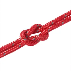 High Visibility Multi Colors Outdoor Reflective UHMWPE Cored Wind Guy Rope