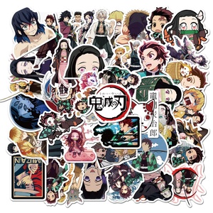 50 Uds varias etiquetas de papel de dibujos animados de Anime para niños niño niña teléfono equipaje portátil botella DIY Pvc vinilo Anime pegatinas - Product Image 2