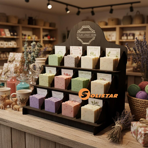 Étagères de table en bois découpées au laser sur mesure, présentoir à <span class=keywords><strong>savon</strong></span> pour salons d'artisanat - Product Image 2