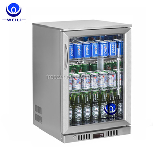 Vente en gros vitrine commerciale en acier inoxydable affichage bière réfrigérateur 118L porte en verre boissons réfrigérateur red bull - Product Image 2