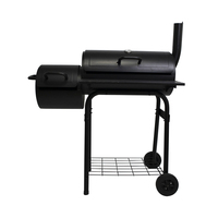 Barbecue Grill commercial à grand baril, pour l'extérieur, gril au charbon de bois, tambour Portable, pour le jardin