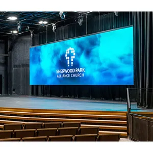 Indoor mounted P2.6 P2.97 P3.91 church ground support video wall hanging backdrop stage led panel screen outdoor