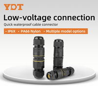 Presse-étoupe double extrémité en nylon, 3 cœurs M16, étanche pour extérieur, connecteur rapide, connecteur de câble de fixation et d'étanchéité