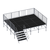 Estructura de Aluminio para Exhibición de Line Array con Plataforma de Escenario y Conexión por Perno, Luces para Escenario de Conciertos, Estructura para Exposiciones