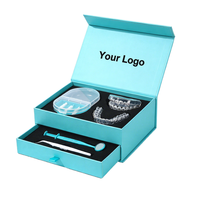 Boîte cadeau rigide de luxe avec logo personnalisé, emballage en carton premium, pour aligneurs dentaires, ensemble cosmétique, insert en EVA pour la vente au détail