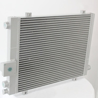 Nouveau refroidisseur de compresseur d'air en aluminium HM, échangeur de chaleur à plaques ailettes, refroidisseur combiné air/huile pour compresseur à vis