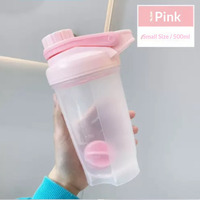 Bouteille shaker fitness à double compartiment, anti-fuite, pour mélange de protéines, avec compartiment séparé pour poudre et boule mélangeuse pour suppléments de whey