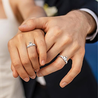 Bague Clada irlandaise en argent pur 925, cadeau artisanal, cœur, couronne, offrant un amour sincère, symbole d'amour de couple, cadeau de bague