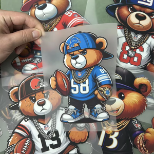 Best-seller Feuilles Dtf NFL à la mode Conceptions d'impression sur <span class=keywords><strong>tissu</strong></span> vinyle pelé à chaud Transferts de chaleur Prêt à presser le fer sur l'autocollant - Product Image 2