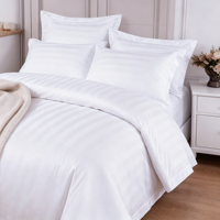 Percale Luxury 100% Cotton 300TC Broderie Logo Housse de couette Home Collection Queen Size Ensemble de literie