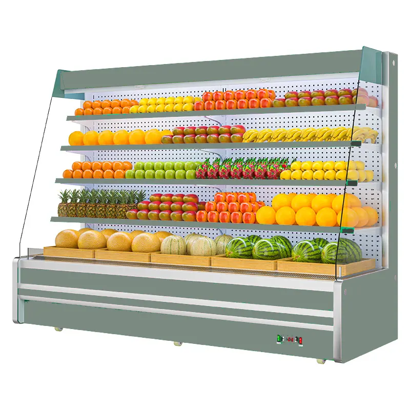 MUXUE Vegetables Fruit Display Refrigerators Fruit Refrigerator for Supermarket