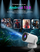 IHOMELIFE ISMARTX10 HY300PRO HIFI Son et vidéo Home Cinéma Mini projecteur intelligent portable 280 ANSI Lumens Wi-Fi double bande Android