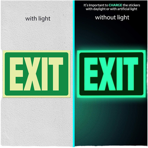 Tự Phát Sáng Lưu Trữ Phim Thoát Dấu Hiệu Giao Thông Dấu Hiệu Hội Đồng Quản Trị Cho Cháy Khẩn Cấp Cầu Thang Thương Mại Nước Ngoài An Toàn Xuất Khẩu Dấu Hiệu - Product Image 2
