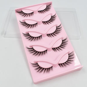 2023 venta al por mayor <span class=keywords><strong>Foxy</strong></span> alas ojo de gato pestañas ala de Ángel pestañas de <span class=keywords><strong>seda</strong></span> natural Faux Mink Fox pestañas esponjosas con etiqueta privada - Product Image 4