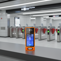 Terminal de Pago para Vehículos M10A, Validador de Autobús con Android 4G WiFi, Dispositivo de Pago con NFC, RFID, Mifare y Código QR, Android 13